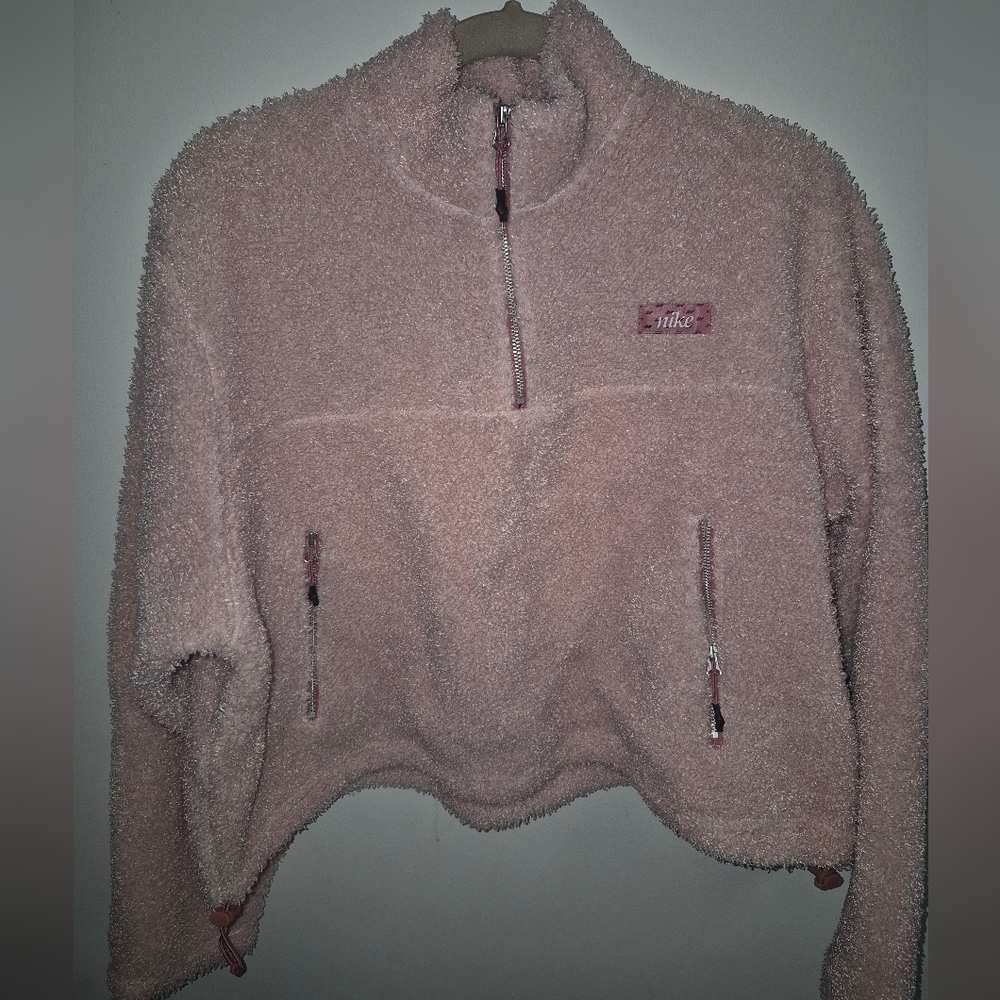 Nike Women's Soft Pink Teddy Sweater